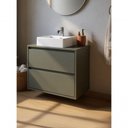 Ver imagem 6 de Gabinete para Banheiro Dubai 1 Porta 1 Gaveta MDF 60cm Verde On Móveis