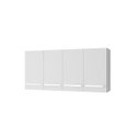 Ver imagem 3 de Armário Aéreo Mara 120 cm 4 Portas Moblis: Branco