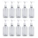 Ver imagem 1 de 10 Frascos 500ml Para Álcool Gel Válvula Pump Profissional
