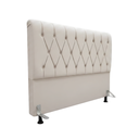 Ver imagem 1 de Cabeceira de Cama Box King 195 cm Mallu - Veludo Bege Claro