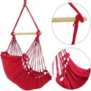 Ver imagem 2 de Cadeira Rede Balanço de Teto Suspensa Várias Cores:Vermelho