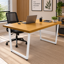 Ver imagem 1 de Mesa Industrial para Área Gourmet Madeira Maciça Lanna com Ferragem 1,20m Branco