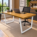 Ver imagem 4 de Mesa Industrial para Área Gourmet Madeira Maciça Lanna com Ferragem 1,20m Branco