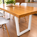 Ver imagem 5 de Mesa Industrial para Área Gourmet Madeira Maciça Lanna com Ferragem 1,20m Branco