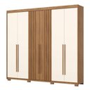 Ver imagem 6 de Guarda Roupa Casal Norton 6 Portas Nature Off White - Henn