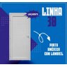 Porta Lambril de Giro em alumínio Branco Linha 30 Esquerda - 210x100 - 2