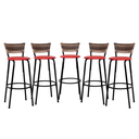 Ver imagem 1 de Kit 5 Bancos para Bancada Banqueta Alta Cappuccino Balcão Cozinha Bistrô Área Gourmet Churrasqueira