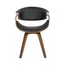 Ver imagem 3 de Cadeira de Jantar Nicole Rivatti Couro Madeira:preto