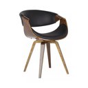 Ver imagem 4 de Cadeira de Jantar Nicole Rivatti Couro Madeira:preto