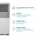 Ver imagem 3 de Ar Condicionado Portátil Philco 12000 BTUS Frio Gás R32 PAC12FN 220V Branco
