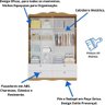 Guarda Roupas Infantil 4 Gavetas 4 Portas Provençal 100% Mdf Branco/nature - 4