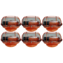 Ver imagem 1 de Kit 6 Arandela Ferro Oval Tartaruga Cobre para Led E27 Bulbo