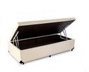 Ver imagem 2 de Cama Box Baú Solteiro Conforto Sintético Bege + Colchão Solteiro Conforto Espuma D33 17x88x188