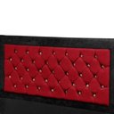 Ver imagem 3 de Cabeceira Casal Queen 160 Cm para Cama Box Berlim Preto Vermelho