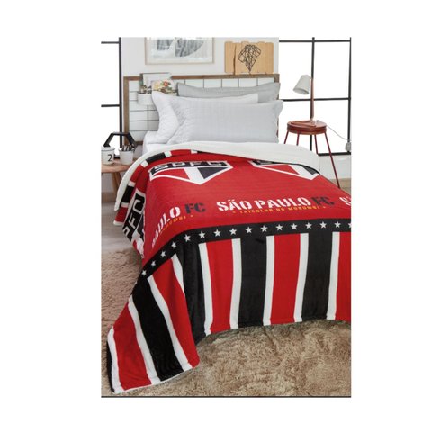 Cobertor com Sherpa São Paulo 2,00x1,50m Jolitex