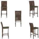 Ver imagem 5 de Mesa Bistro e 2 Banquetas Roma Marrom Corda Náutica 13 Trama Original