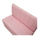 Ver imagem 3 de - Poltrona Sofá Booth 1.10m Rosa Costuras Verticais Sku90 o Rei Das Poltronas Poltrona Booth