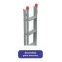 Ver imagem 5 de Escada Extensiva 3 em 1 Aço 8x14 Degraus 4,10m 120kg Nv210p