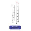 Ver imagem 3 de Escada Extensiva 3 em 1 Aço 8x14 Degraus 4,10m 120kg Nv210p