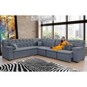 Ver imagem 3 de Sofá Magno 2.57x3.77m de Canto, Retrátil e Reclinável - Chumbo