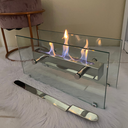 Ver imagem 2 de Lareira Portátil de Mesa Inox Completa A Álcool ou Etanol
