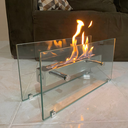 Ver imagem 1 de Lareira Portátil de Mesa Inox Completa A Álcool ou Etanol