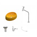 Ver imagem 2 de Kit Cuba Ov39 C/torneira Link 1062 Metal e Válvula 1 Polegada e Sifão Pvc e Flexível Compace