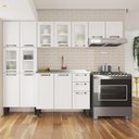 Ver imagem 1 de Cozinha Completa Aço com Pia Branco Colors Bertolini Branco