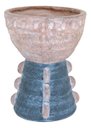 Ver imagem 1 de Cachepô Resina 44x34x34cm Cinza Vaso Decorativo Enfeite Casa Planta