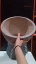Ver imagem 5 de Cachepô Resina 44x34x34cm Cinza Vaso Decorativo Enfeite Casa Planta