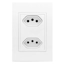 Ver imagem 1 de Conjunto 2 Tomadas 4x2 10a Branca - Rvb-1000/32 - Ravenna Conjunto 4x2 2 Tomadas 10a Branca - Rvb-10