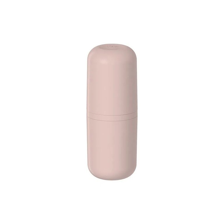 Porta Escova Pasta Dente Creme Dental Tampa Banheiro Pia Ou:Rosa