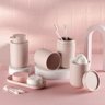 Porta Escova Pasta Dente Creme Dental Tampa Banheiro Pia Ou:Rosa - 5