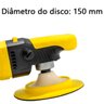 Politriz Automotiva Angular Rotativa Elétrica 110v Profissional 150mm 1200w Rotta 376 Premium 2510 - 4