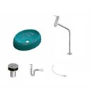 Ver imagem 2 de Kit Cuba Ov39 C/torneira Link 1062 Metal e Válvula Click 1 Polegada B e Sifão Pvc e Flexível Compace