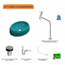 Ver imagem 3 de Kit Cuba Ov39 C/torneira Link 1062 Metal e Válvula Click 1 Polegada B e Sifão Pvc e Flexível Compace