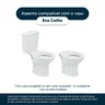 Tampa De Vaso Sanitario Almofadada Eco Branco Para Bacia Celite - 4