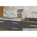 Ver imagem 3 de Cozinha Compacta Burguesa 2 Peças (1 Armário + 1 Balcão) C2p22 Freijó/branco - Nesher