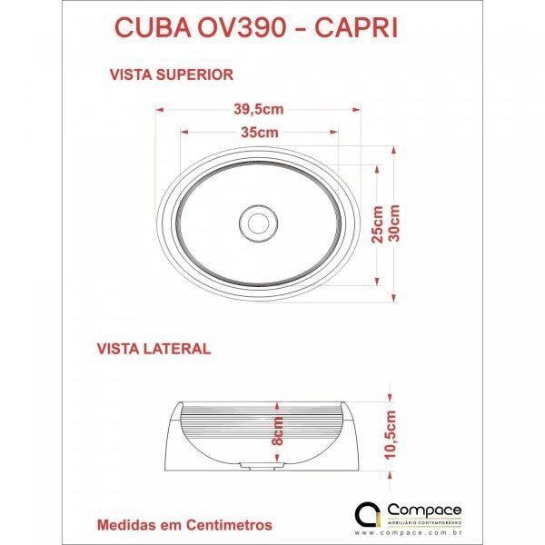 Kit Cuba OV39 C/Torneira Link 1062 Metal e Válvula Click 1 Polegada B e Sifão Cromado e Flexível Com - 8