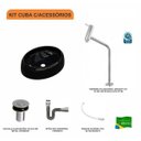 Ver imagem 3 de Kit Cuba Ov39 C/torneira Link 1062 Metal e Válvula Click 1 Polegada B e Sifão Cromado e Flexível com