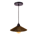 Ver imagem 1 de Luminária Teto Lustre Pendente Balcão Cozinha Sala MDF Cabo:Chocolate
