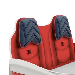 Cama Infantil Carros Fast Car Branco/ Vermelho Móveis Estrela c/ Colchão Ortobom - 2