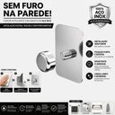 Ver imagem 2 de Porta Papel Higiênico com Adesivo na Parede Inox F.Df