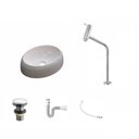 Ver imagem 2 de Kit Cuba Ov39 C/torneira Link 1062 Metal e Válvula Click 1 Polegada G e Sifão Pvc e Flexível Compace