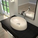 Ver imagem 1 de Kit Cuba Ov39 C/torneira Link 1062 Metal e Válvula Click 1 Polegada G e Sifão Pvc e Flexível Compace