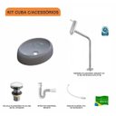 Ver imagem 3 de Kit Cuba Ov39 C/torneira Link 1062 Metal e Válvula Click 1 Polegada G e Sifão Pvc e Flexível Compace