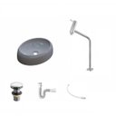 Ver imagem 2 de Kit Cuba Ov39 C/torneira Link 1062 Metal e Válvula Click 1 Polegada G e Sifão Pvc e Flexível Compace