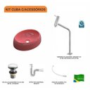 Ver imagem 3 de Kit Cuba Ov39 C/torneira Link 1062 Metal e Válvula Click 1 Polegada G e Sifão Pvc e Flexível Compace