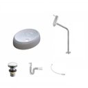 Ver imagem 2 de Kit Cuba Ov39 C/torneira Link 1062 Metal e Válvula Click 1 Polegada G e Sifão Pvc e Flexível Compace