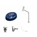 Ver imagem 2 de Kit Cuba Ov39 C/torneira Link 1062 Metal e Válvula Click 1 Polegada G e Sifão Cromado e Flexível com